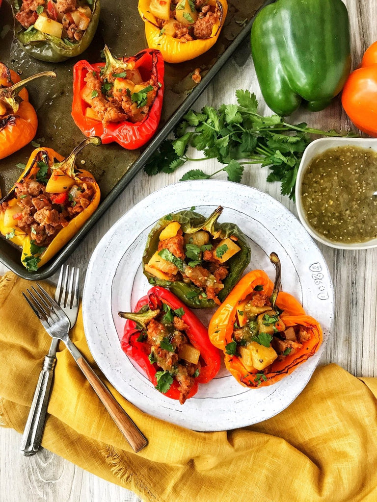 Mulay's Chorizo con Papas Stuffed Peppers