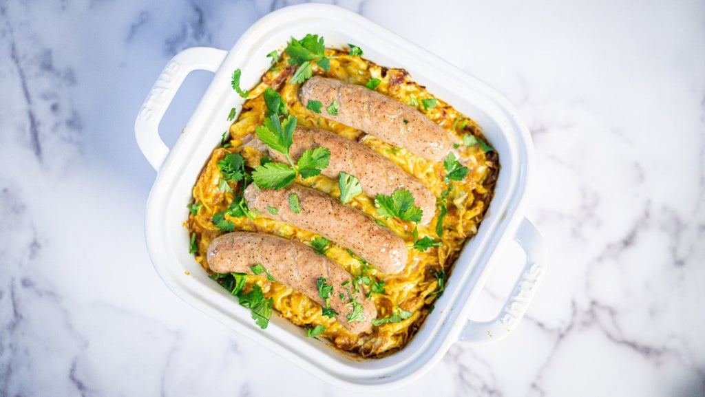 Bratwurst Cabbage Bake