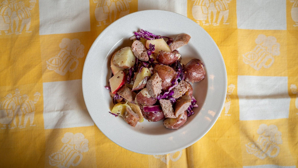 Bratwurst, Potato, and Apple Salad