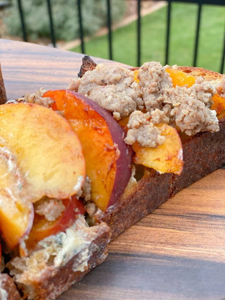 Breakfast Peach Tartine