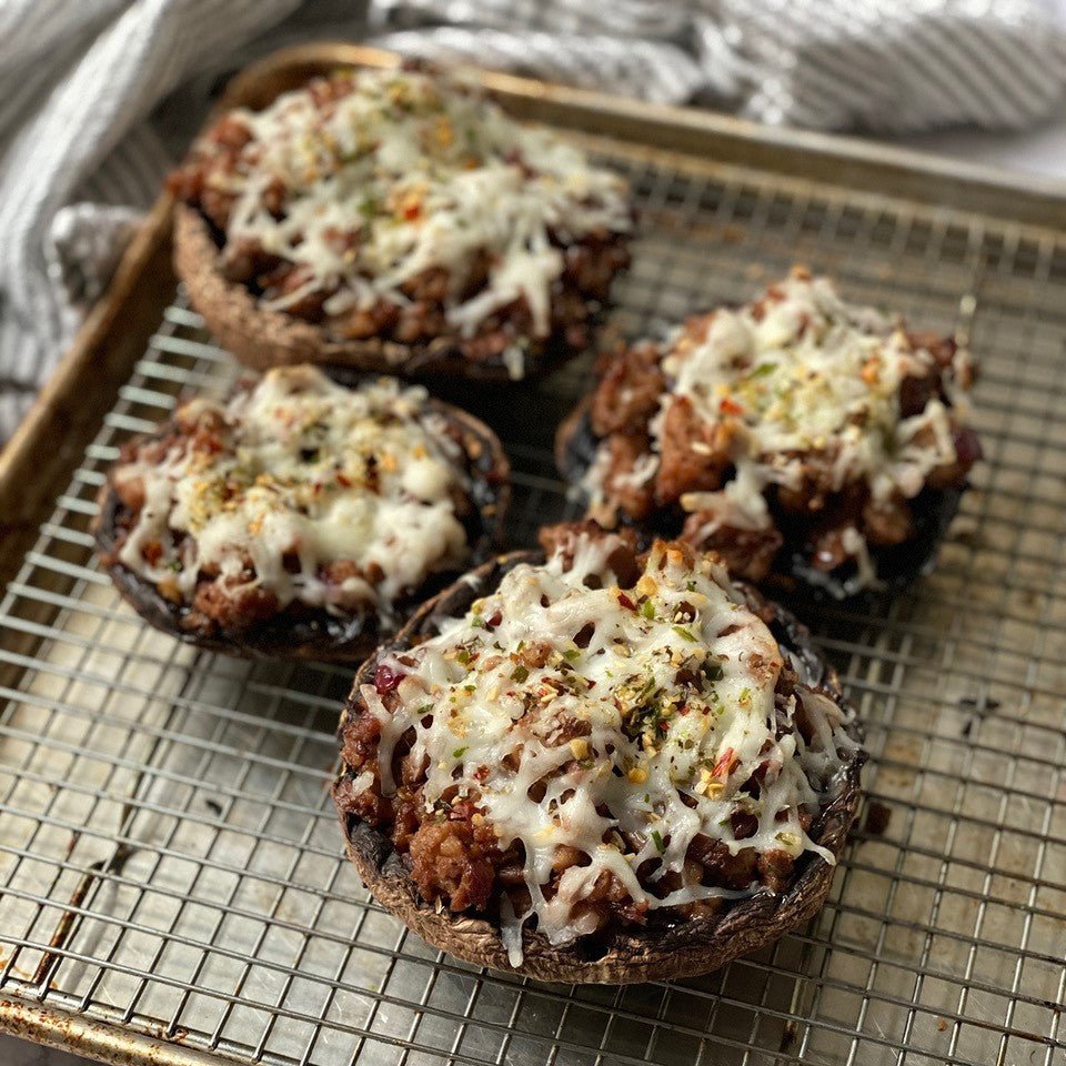Diane Sanfilippo's Pizza Mushrooms