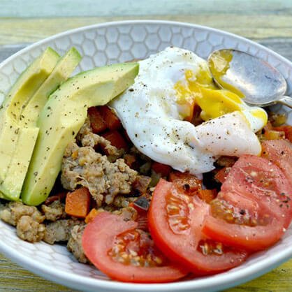 Cavegirl's Sausage Breakfast Bowl