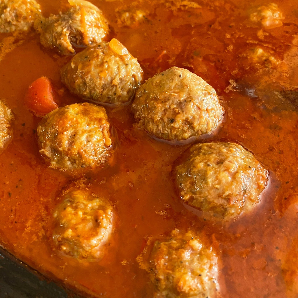 Nana's Spaghetti Sauce with Mulay's Meatballs