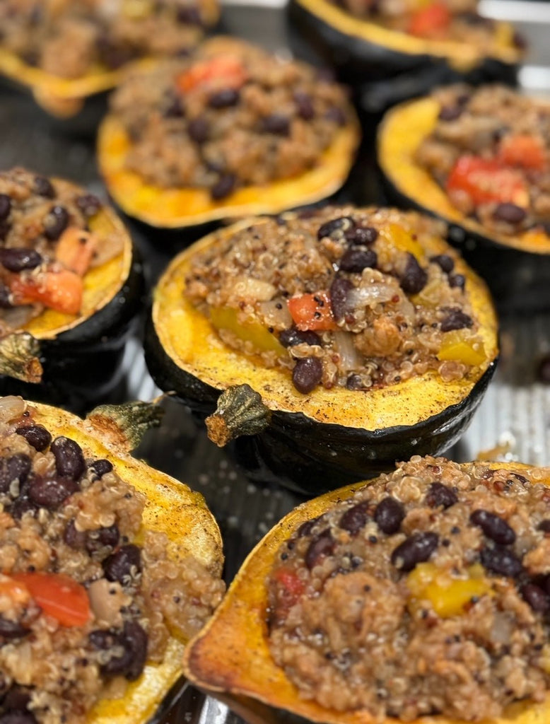 chorizo stuffed squash